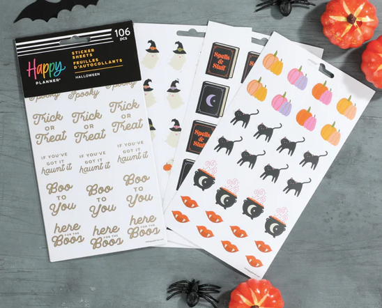 Happy Planner Halloween - Sticker sheets