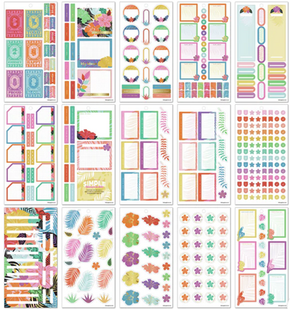 Bold and Botanical Sticker Book