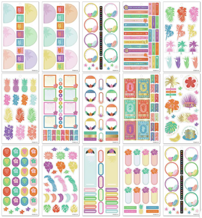 Bold and Botanical Sticker Book