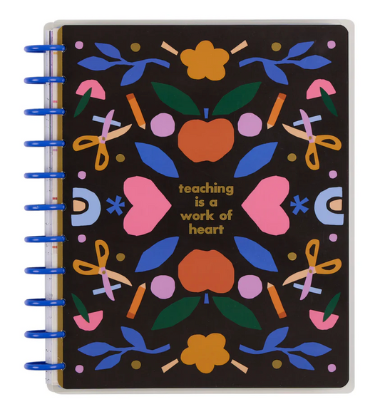 Heart Work Big Teacher Planner - Sin fecha