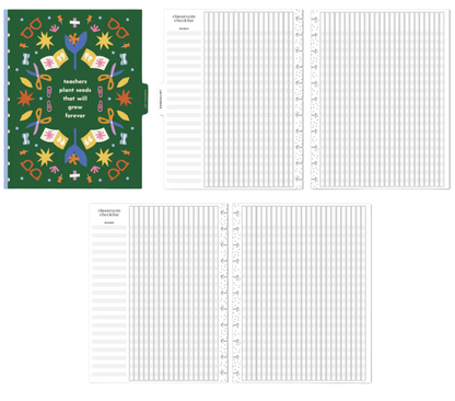 Heart Work Big Teacher Planner - Sin fecha
