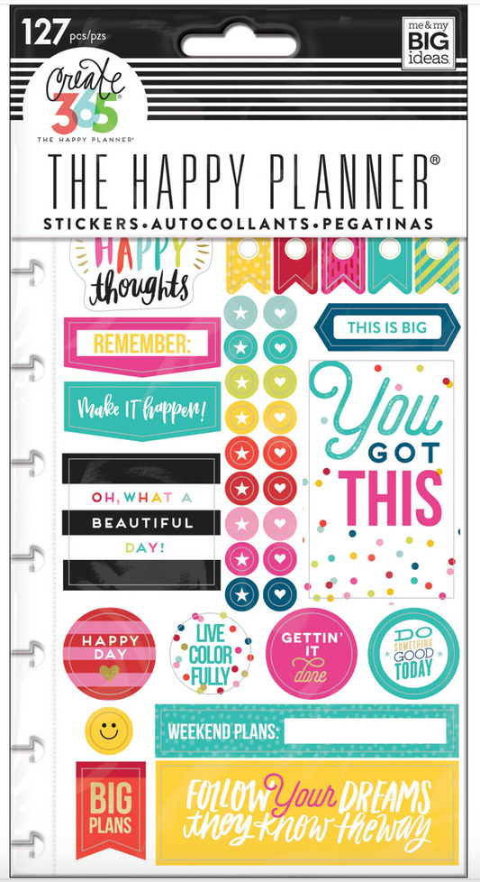 Happy Brights Snap in sticker pad