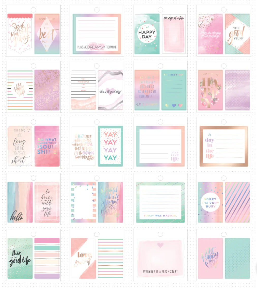 LOVELY PASTELS sticker pad