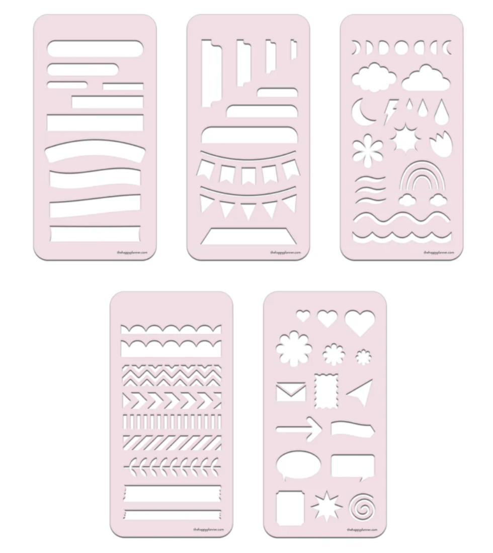 STENCIL FAN BOOK - 5 SHEETS