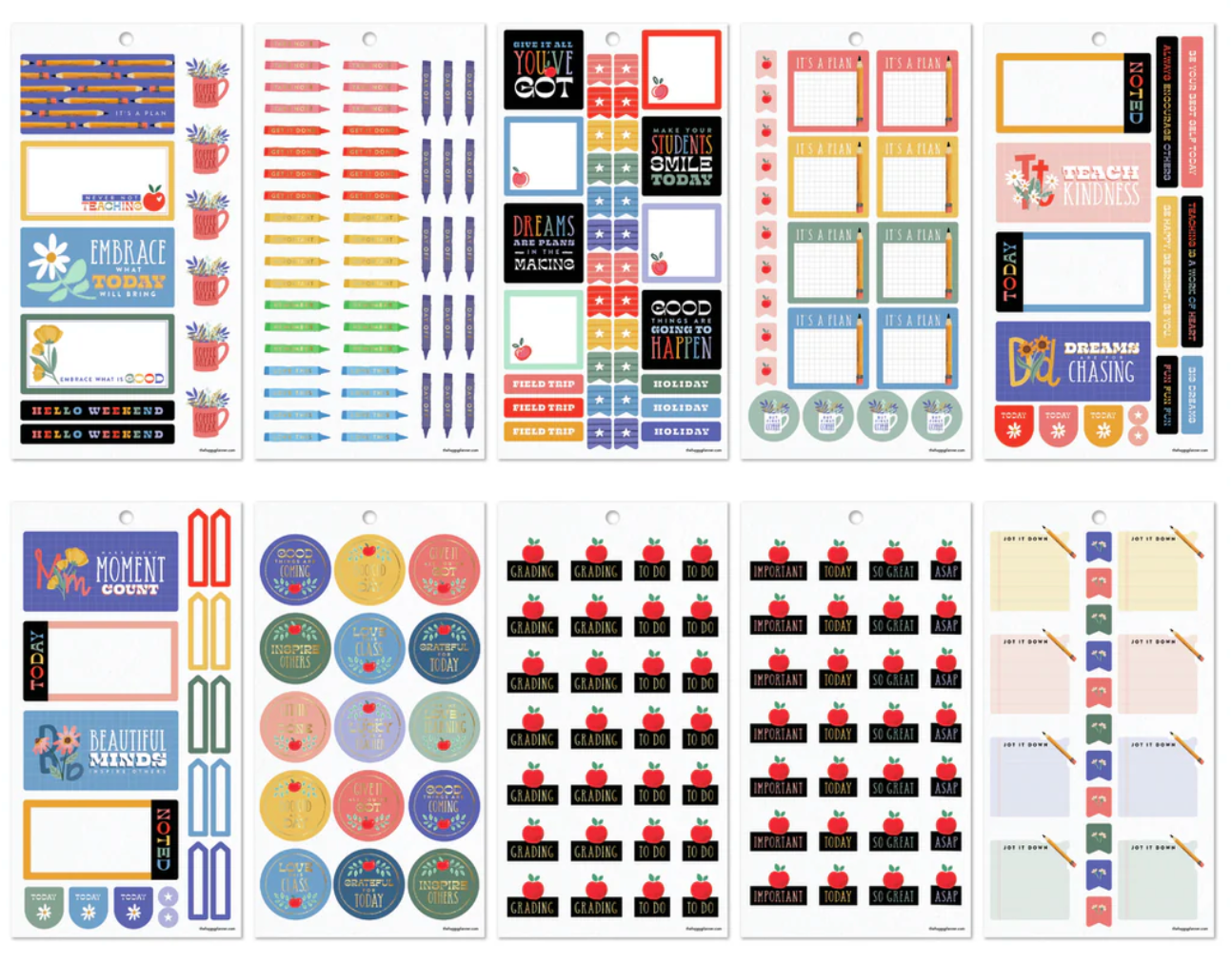 Teachers are Heroes sticker book