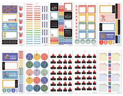 Teachers are Heroes sticker book