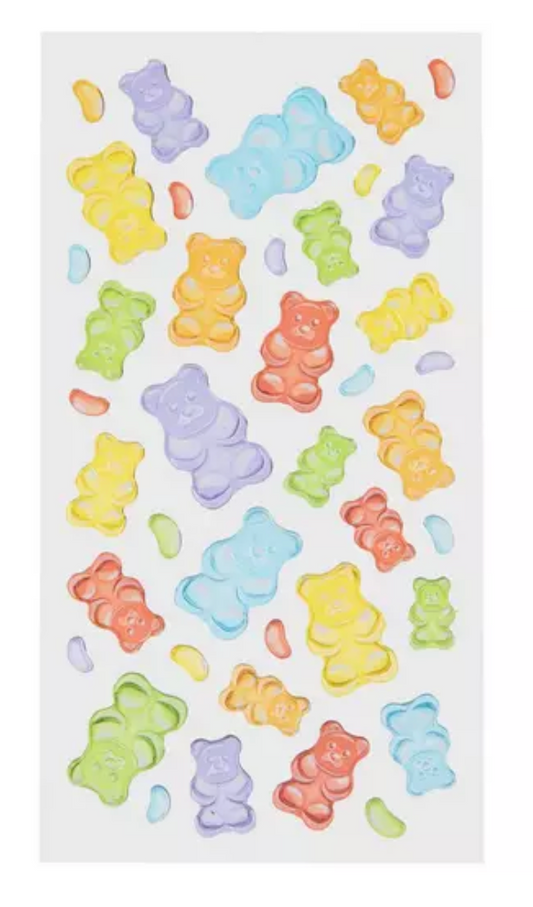 Hoja Sticker gummy bear 3D
