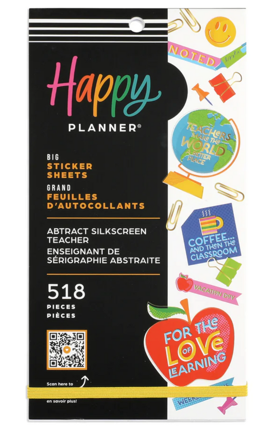 Abstract Silkscreen Teacher - Value Pack Stickers - Big