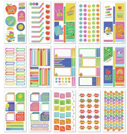 Abstract Silkscreen Teacher - Value Pack Stickers - Big