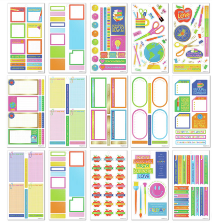 Abstract Silkscreen Teacher - Value Pack Stickers - Big