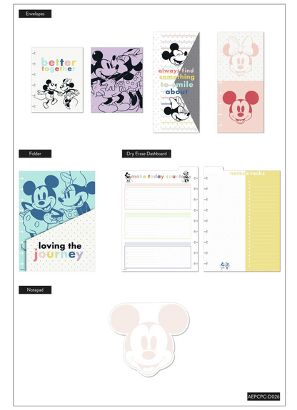 Disney© Mickey Mouse & Minnie Mouse Joy Colorblock Classic Planner Companion