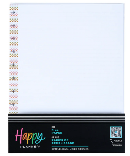 Simple Joys DOTTED LINED BIG FILLER PAPER - 40 SHEETS