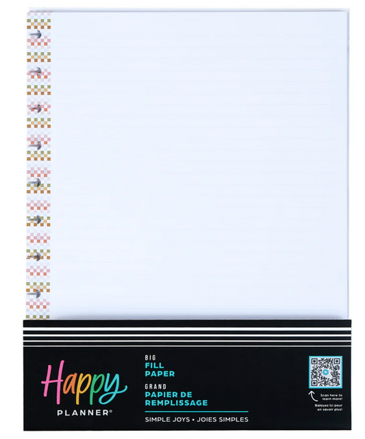 Simple Joys DOTTED LINED BIG FILLER PAPER - 40 SHEETS
