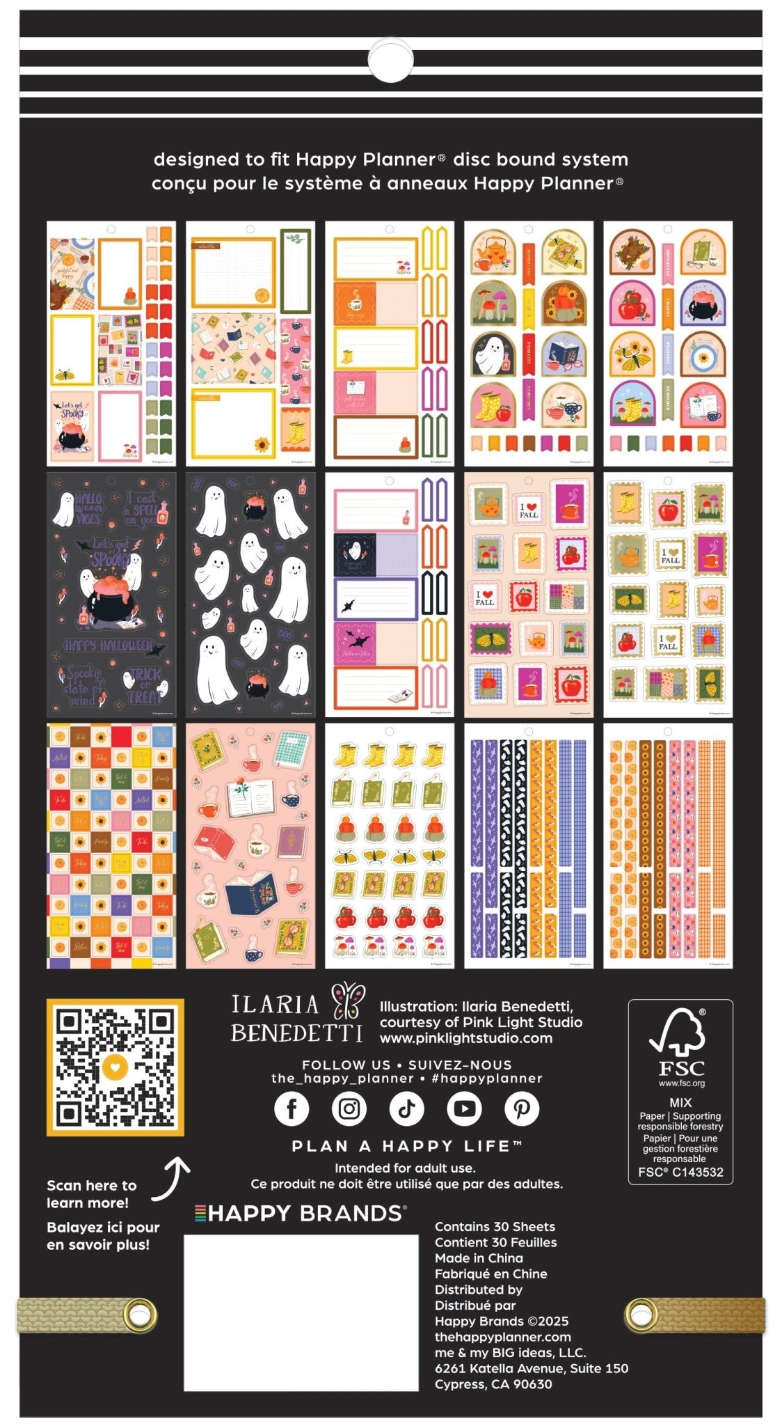 Autumn Charm Classic 30 Sticker Value Pack - Bera Papier