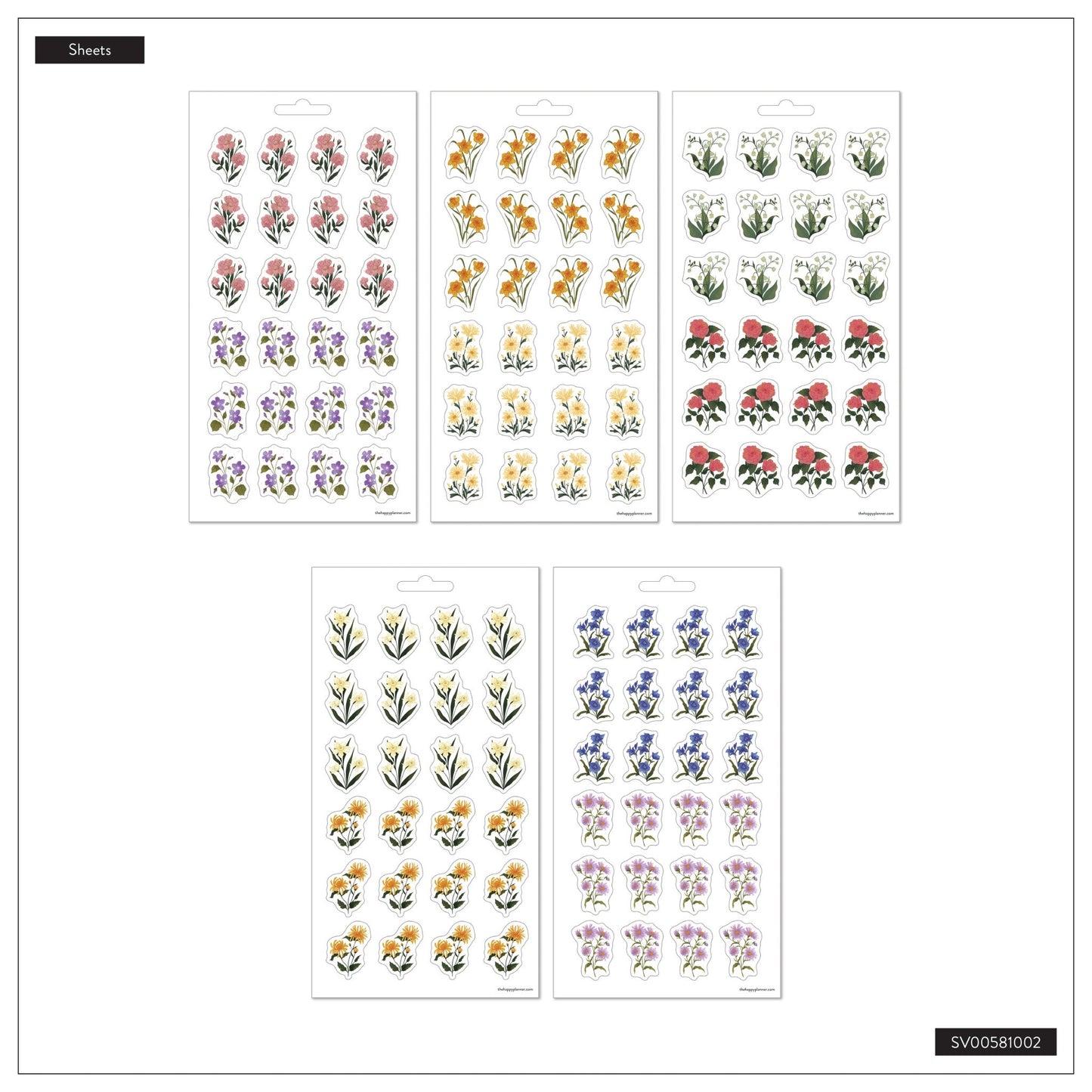 Dark Garden 10 Sheet Sticker Value Pack - Bera Papier