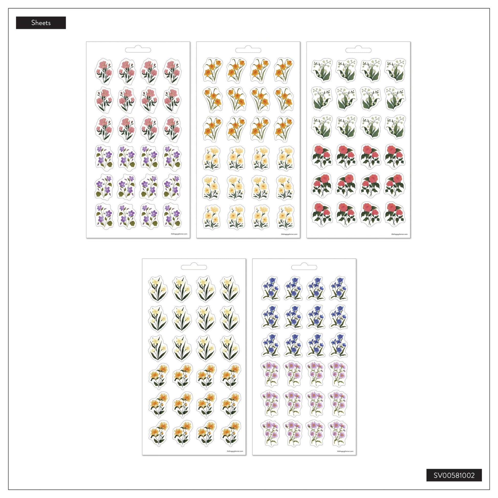 Dark Garden 10 Sheet Sticker Value Pack - Bera Papier