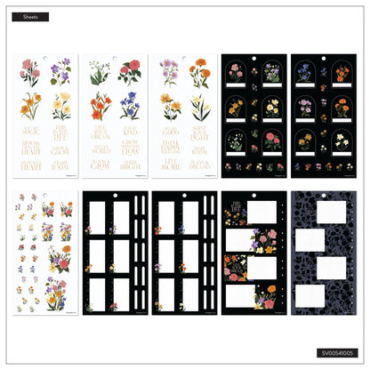 Dark Garden Classic 30 Sheet Sticker Value Pack - Bera Papier