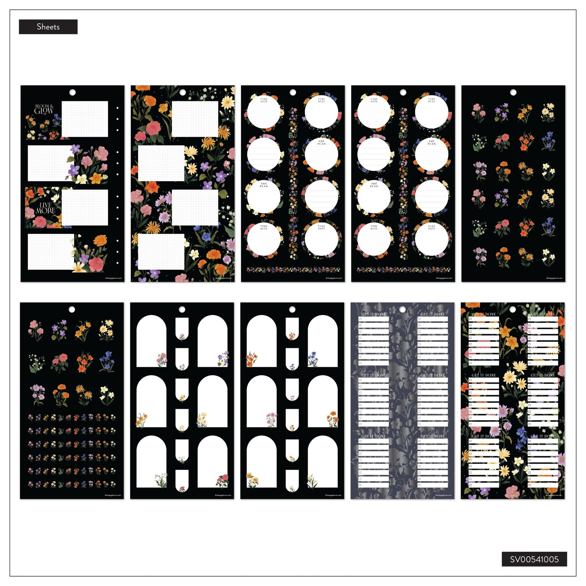 Dark Garden Classic 30 Sheet Sticker Value Pack - Bera Papier