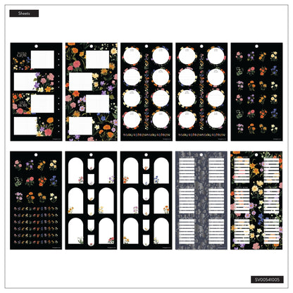 Dark Garden Classic 30 Sheet Sticker Value Pack - Bera Papier