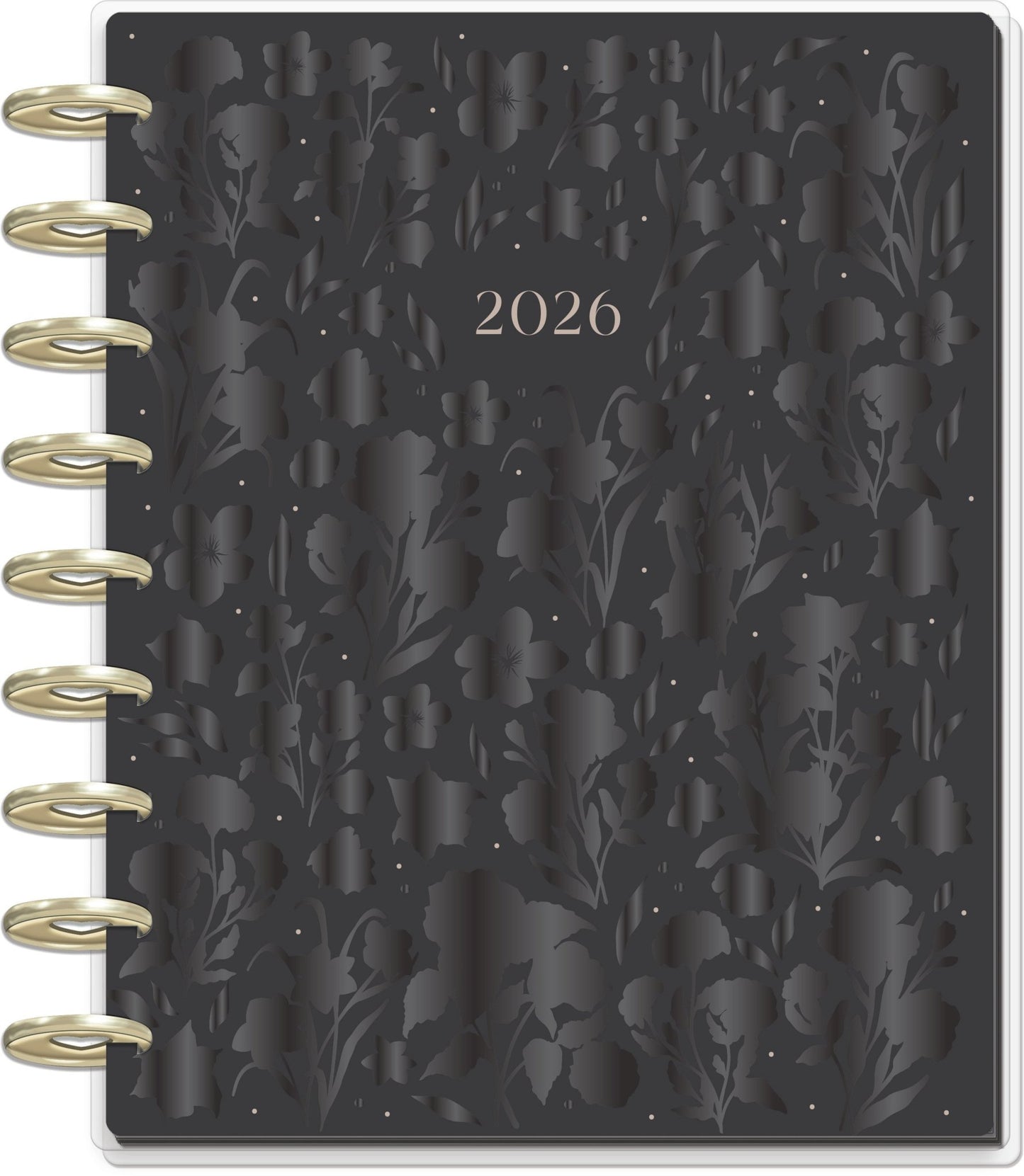 Dark Garden Happy Planner Classic Deluxe 12 Meses Fechado 2026 – Vertical - Bera Papier