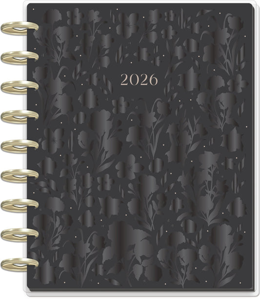 Dark Garden Happy Planner Classic Deluxe 12 Meses Fechado 2026 – Vertical - Bera Papier