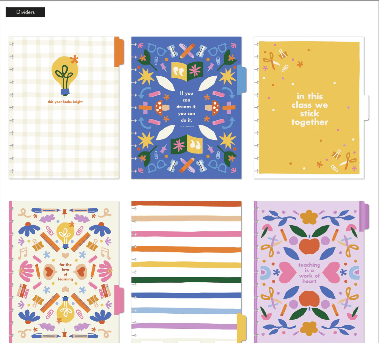 Heart Work Big Teacher Planner - Sin fecha - Bera Papier