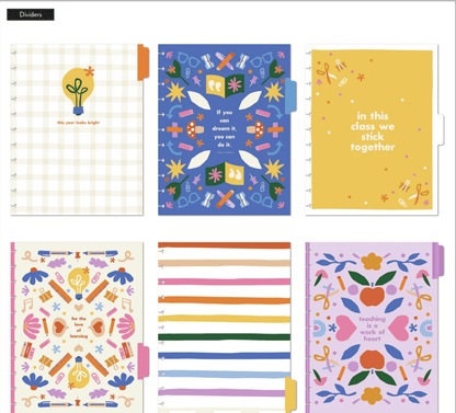 Heart Work Big Teacher Planner - Sin fecha - Bera Papier