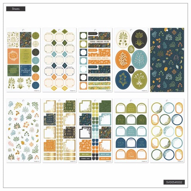 Herbarium Classic 30 Sheet Sticker Value Pack - Bera Papier
