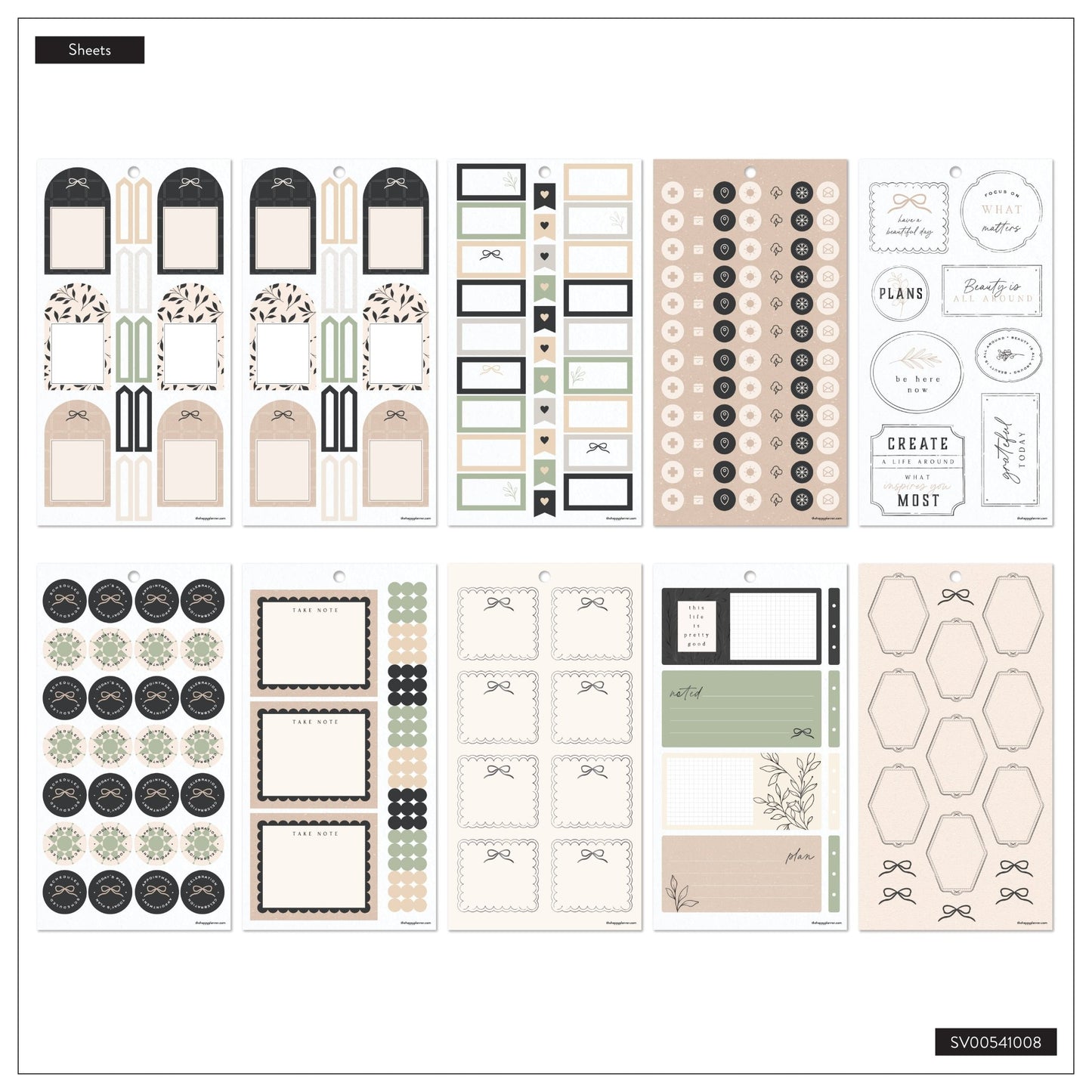 Heritage Charm Classic 30 Sheet Sticker Value Pack - Bera Papier