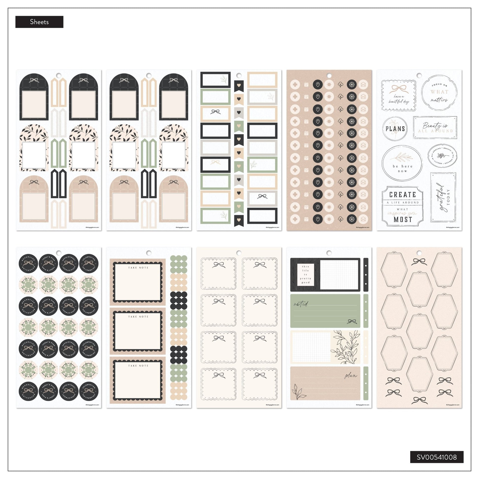 Heritage Charm Classic 30 Sheet Sticker Value Pack - Bera Papier