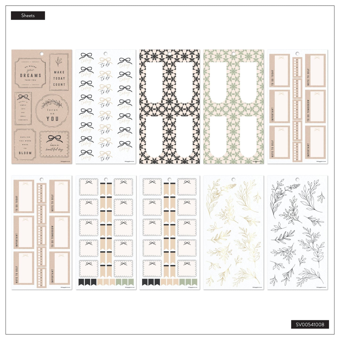 Heritage Charm Classic 30 Sheet Sticker Value Pack - Bera Papier