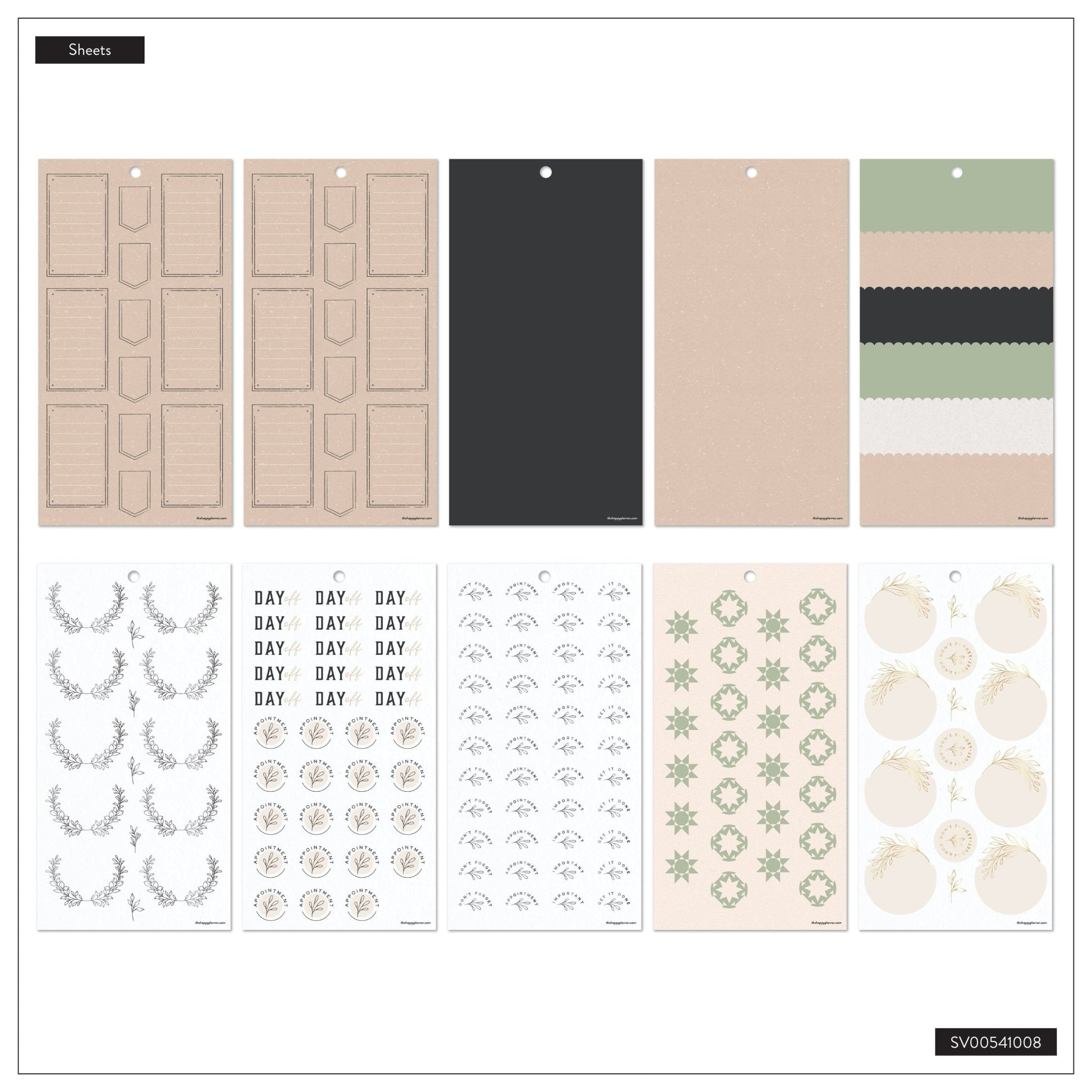 Heritage Charm Classic 30 Sheet Sticker Value Pack - Bera Papier