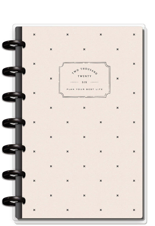 Heritage Charm Happy Planner Mini 12 Meses Fechado 2026 – Dashboard - Bera Papier