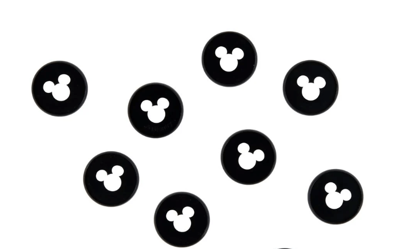 Mickey Mouse Discos Plásticos Medianos Negros - Bera Papier