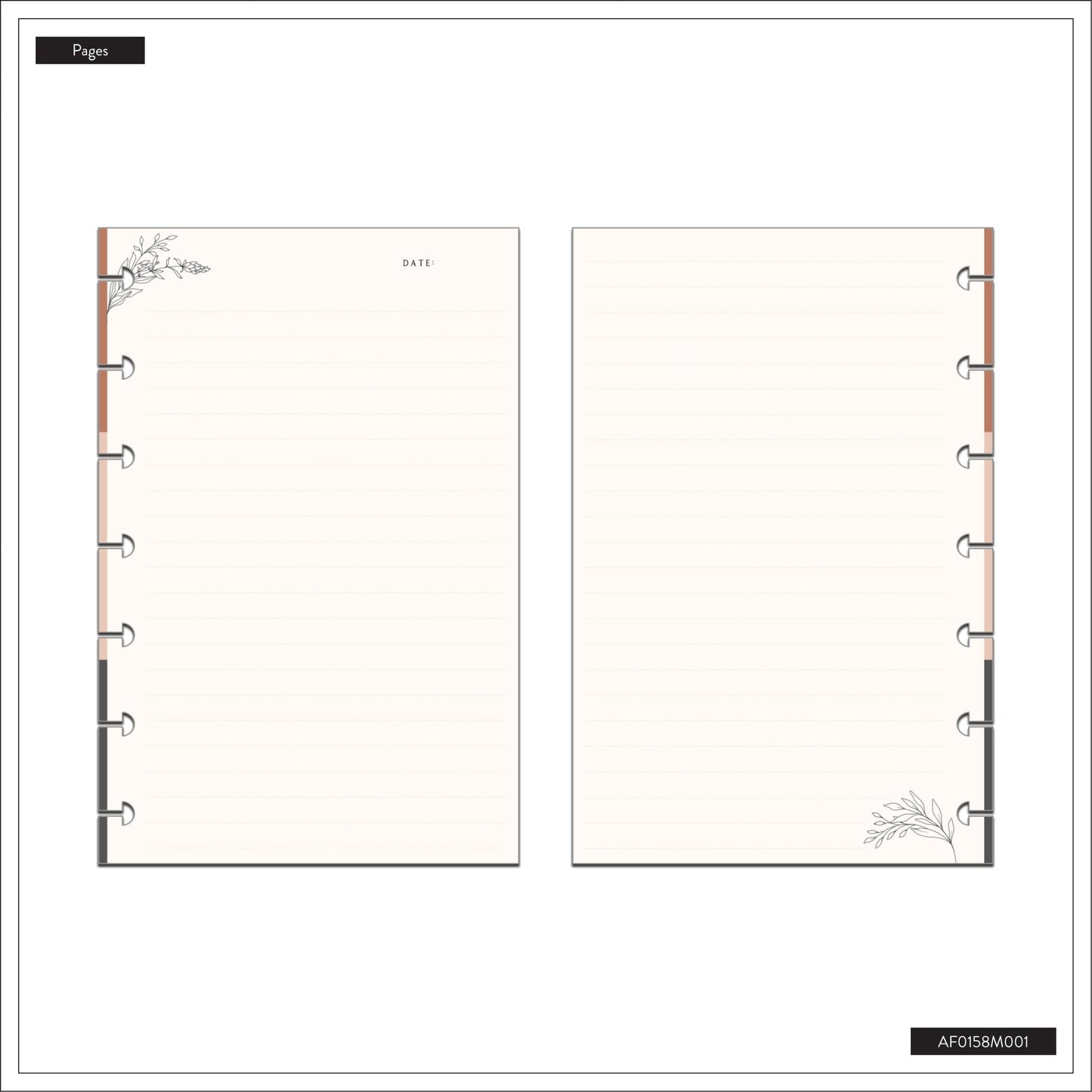 Modern Charm Mini Fill Paper /Papel de Notas Mini Happy Planner - Bera Papier