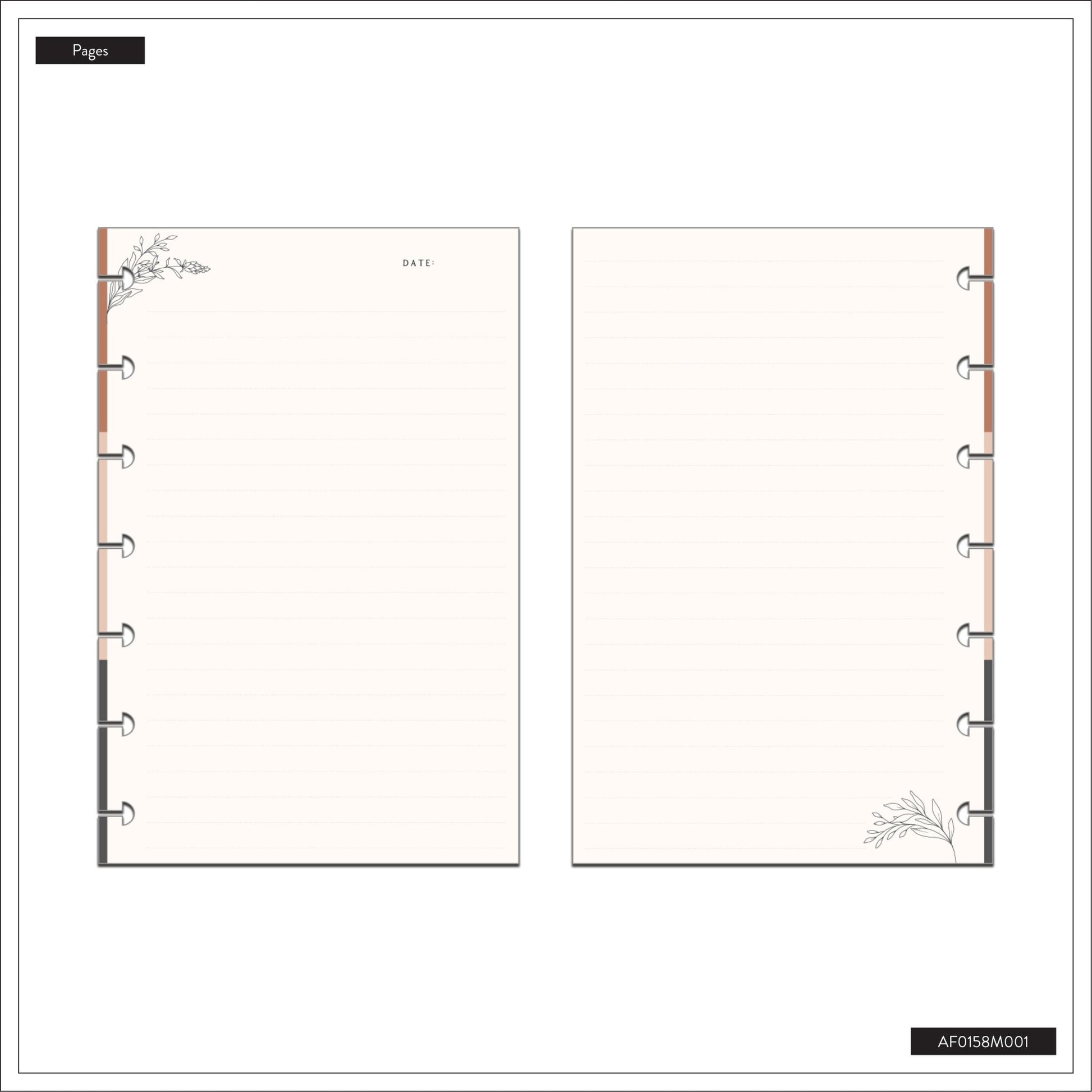 Modern Charm Mini Fill Paper /Papel de Notas Mini Happy Planner - Bera Papier