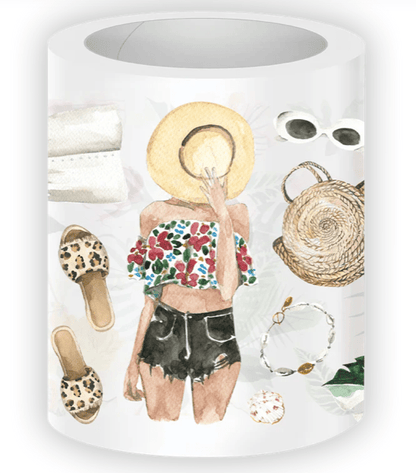 Rongrong Pet Tape Tropical Aesthetic - Rollo - Bera Papier