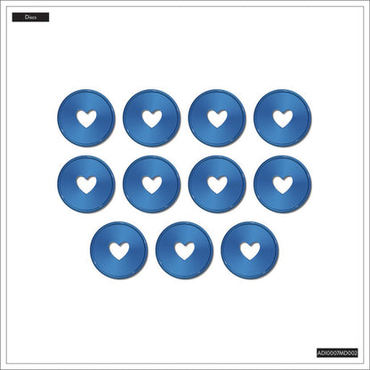 Santorini Blue Metal Disc Set - Discos Metálicos Azules - Bera Papier