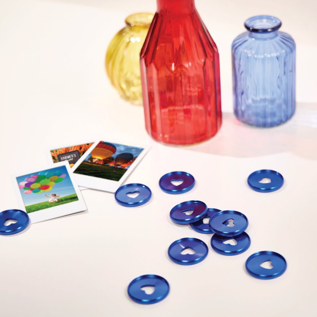 Santorini Blue Metal Disc Set - Discos Metálicos Azules - Bera Papier