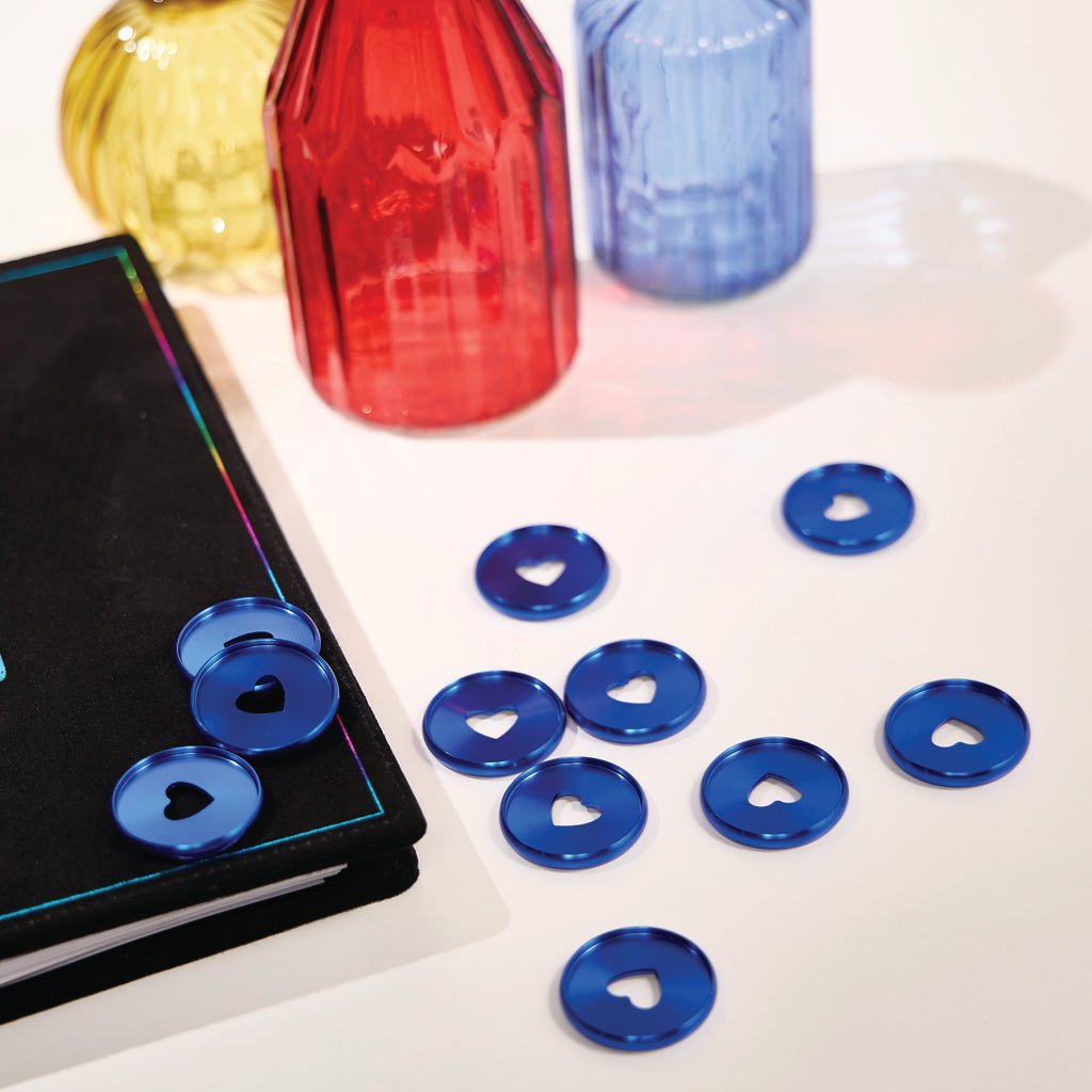 Santorini Blue Metal Disc Set - Discos Metálicos Azules - Bera Papier