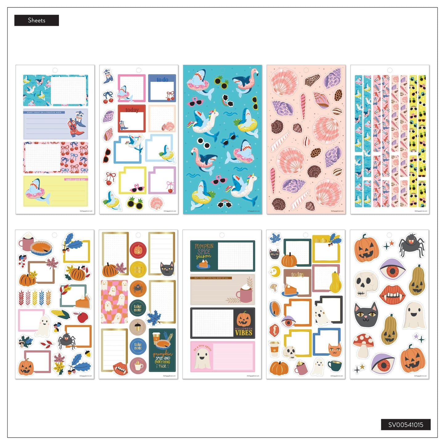 Seasonal Year Classic 30 Sheet Sticker Value Pack - Bera Papier