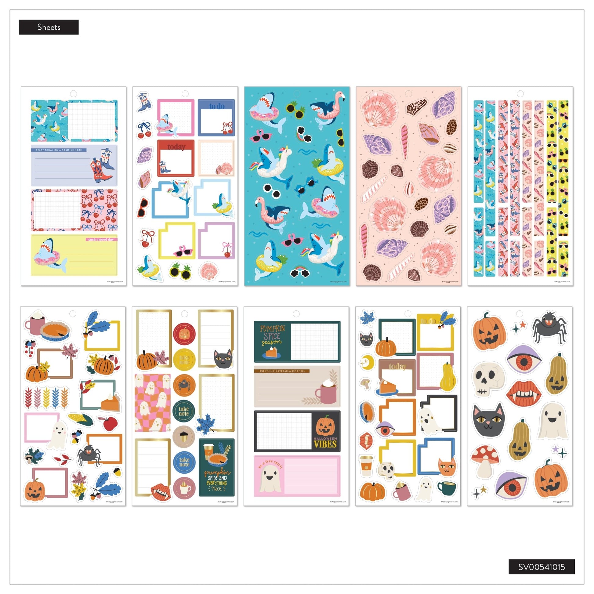 Seasonal Year Classic 30 Sheet Sticker Value Pack - Bera Papier