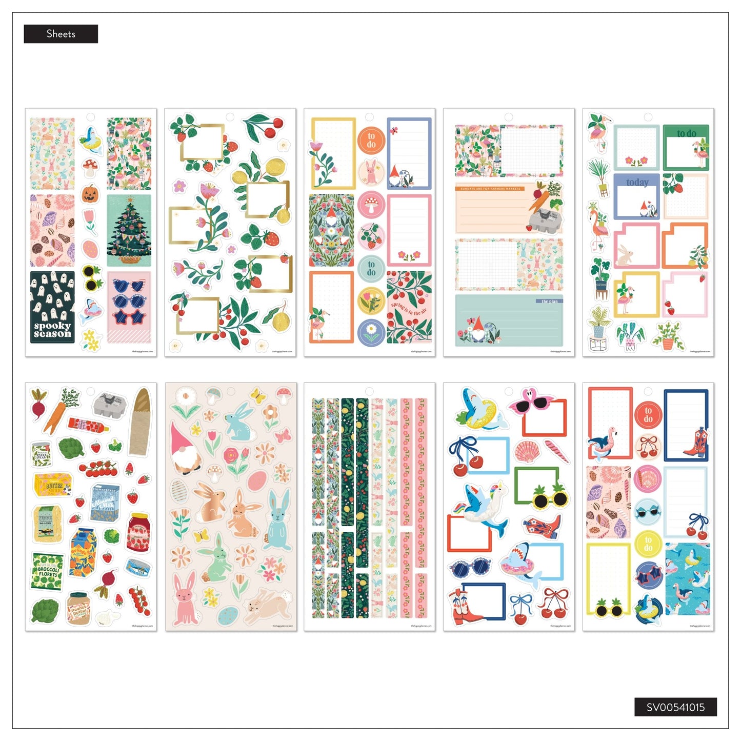 Seasonal Year Classic 30 Sheet Sticker Value Pack - Bera Papier