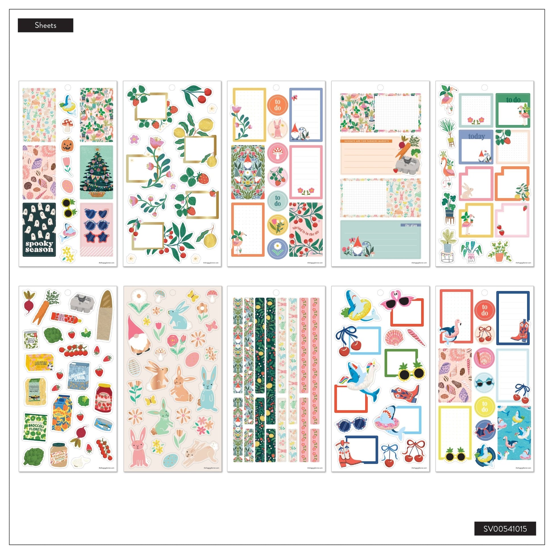 Seasonal Year Classic 30 Sheet Sticker Value Pack - Bera Papier