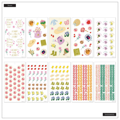 Spring Charm Classic 30 Sheet Sticker Value Pack - Bera Papier