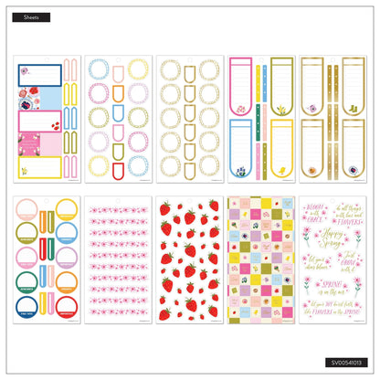 Spring Charm Classic 30 Sheet Sticker Value Pack - Bera Papier