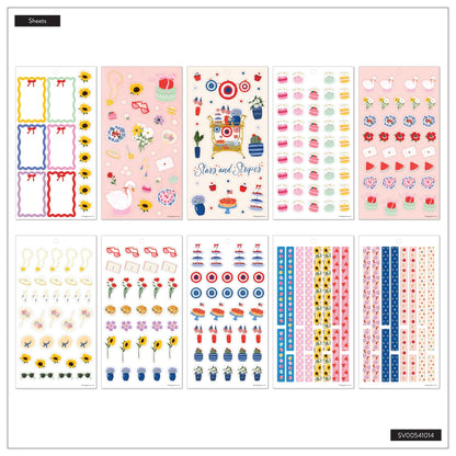 Summer Charm Classic 30 Sheet Sticker Value Pack - Bera Papier