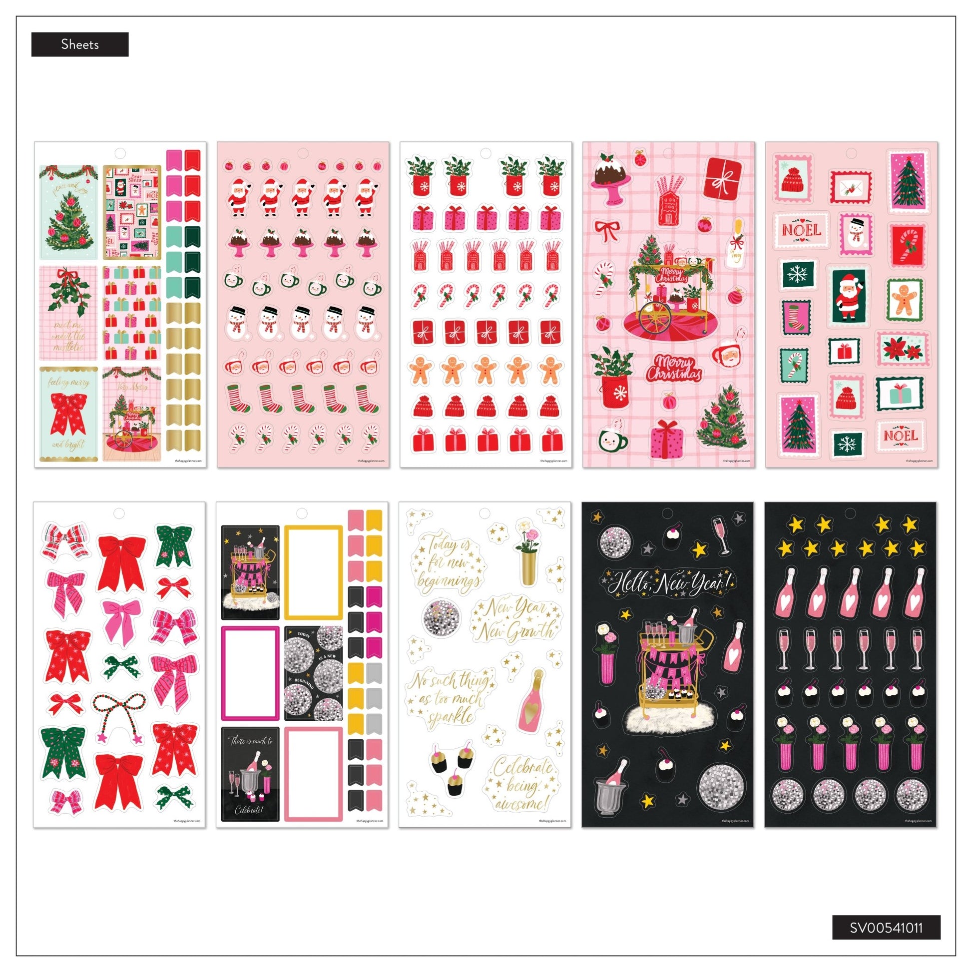 Winter Charm Classic 30 Sheet Sticker Value Pack - Bera Papier
