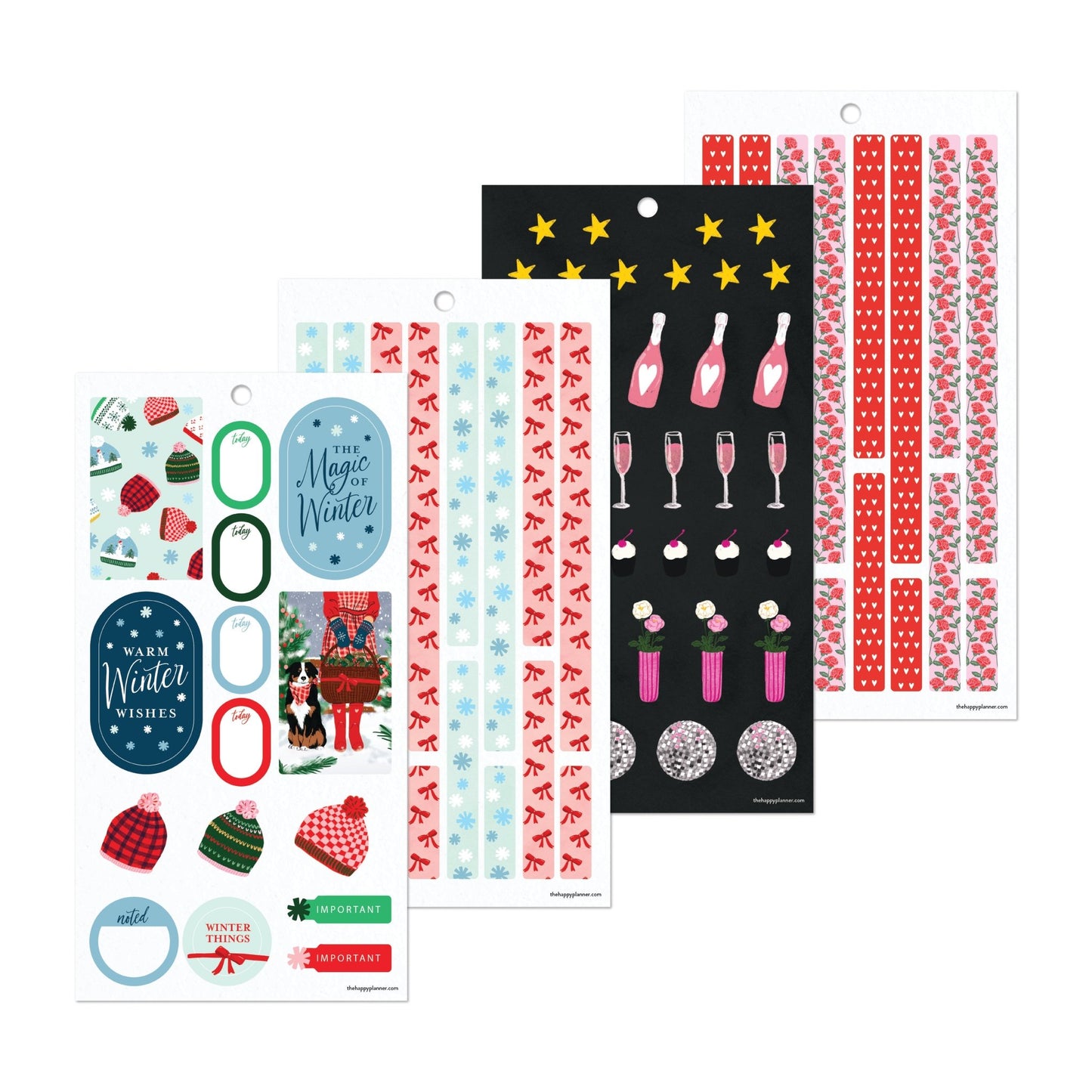 Winter Charm Classic 30 Sheet Sticker Value Pack - Bera Papier