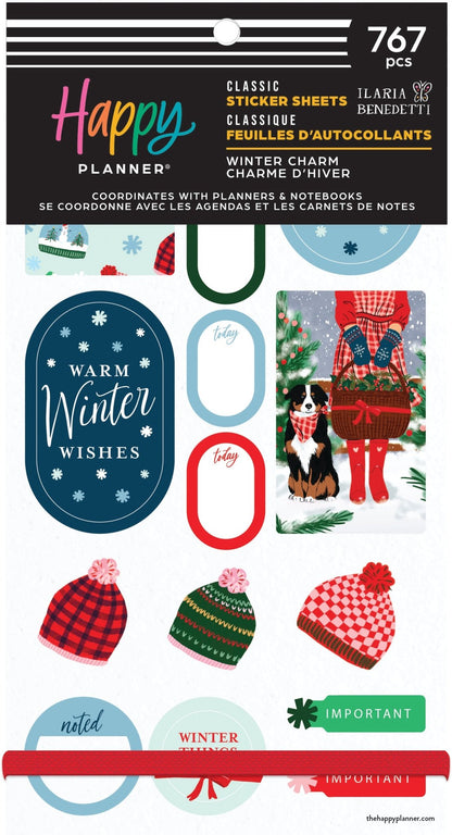 Winter Charm Classic 30 Sheet Sticker Value Pack - Bera Papier